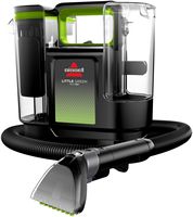 Bissell Little Green Max Pet Handheld Deep Cleaner - Black with Cha Cha Lime Accents - Angle