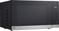 LG - 2.0 Cu. Ft. Countertop Microwave with Sensor Cooking and Smart Inverter - Stainless Steel - Angle