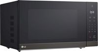 LG - 2.0 Cu. Ft. Countertop Microwave with Sensor Cooking and Smart Inverter - Black Stainless Steel - Angle