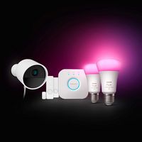 Philips - Hue Wired Security Camera WCA E26 set NM - White - Angle