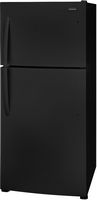 Frigidaire - 20.0 Cu. Ft. Top Freezer Refrigerator - Black - Angle