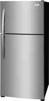 Frigidaire - 20.0 Cu. Ft. Top Freezer Refrigerator - Stainless Steel - Angle