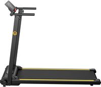 Urevo - Foldi Mini Folding Treadmill - Black - Angle