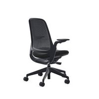 Steelcase - Series 1 Air Chair with Black Frame - Era Onyx / Black Frame - Angle