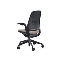 Steelcase - Series 1 Air Chair with Black Frame - Era Truffle / Black Frame - Angle