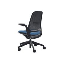 Steelcase - Series 1 Air Chair with Black Frame - Era Cobalt / Black Frame - Angle