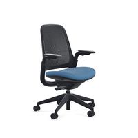 Steelcase - Series 1 Air Chair with Black Frame - Era Cobalt / Black Frame - Angle