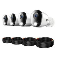 Night Owl - 12 Channel 4 Camera Indoor/Outdoor Wired 4K 1TB DVR Security System with 2-way Audio ... - Angle