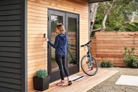 Backlit Bluetooth Keypad – Smart Keypad for Level Locks with Sharable Key Codes - Black - Angle