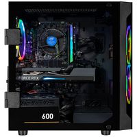 CLX - SET Gaming Desktop - Intel Core i5 14400F - 16GB DDR5 5600 Memory - GeForce RTX 4060 - 1TB ... - Angle