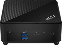 MSI - Cubi 5 Desktop - Intel Core i7-1255U - 16GB Memory - Iris Xe Graphic - 1TB SSD - Black - Angle