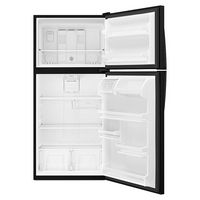 Whirlpool - 18.2 Cu. Ft. Top-Freezer Refrigerator - Black - Angle