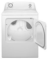 Amana - 6.5 Cu. Ft. Electric Dryer with Automatic Dryness Control - White - Angle