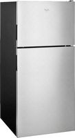 Whirlpool - 18.2 Cu. Ft. Top-Freezer Refrigerator - Stainless Steel - Angle