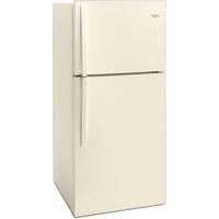 Whirlpool - 19.2 Cu. Ft. Top-Freezer Refrigerator - Biscuit - Angle