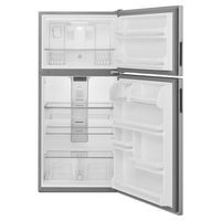 Maytag - 18.1 Cu. Ft. Top-Freezer Refrigerator - Stainless Steel - Angle