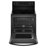 Whirlpool - 5.3 Cu. Ft. Freestanding Electric Range - Black - Angle