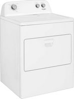 Whirlpool - 7 Cu. Ft. 12-Cycle Electric Dryer - White - Angle