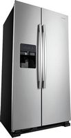 Amana - 21.4 Cu. Ft. Side-by-Side Refrigerator - Stainless steel - Angle