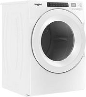 Whirlpool - 7.4 Cu. Ft. Stackable Gas Dryer with Wrinkle Shield Option - White - Angle