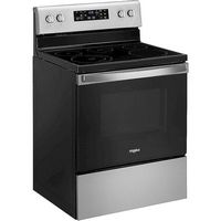 Whirlpool - 5.3 Cu. Ft. Freestanding Electric Range with Self-Cleaning and Frozen Bake - Stainles... - Angle