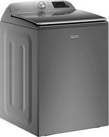 Maytag - 4.7 Cu. Ft. High Efficiency Smart Top Load Washer with Extra Power Button - Metallic Slate - Angle