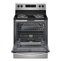 Whirlpool - 4.8 Cu. Ft. Freestanding Electric Range with Keep Warm Setting - Stainless Steel - Angle