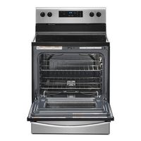 Whirlpool - 5.3 Cu. Ft. Freestanding Electric Range with Keep Warm Setting - Stainless Steel - Angle