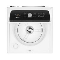 Whirlpool - 4.7-4.8 Cu. Ft. Top Load Washer with 2 in 1 Removable Agitator - White - Angle