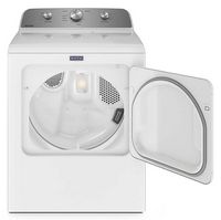 Maytag - 7.0 Cu. Ft. Gas Dryer with Wrinkle Prevent - White - Angle