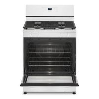 Whirlpool - 5.1 Cu. Ft. Freestanding Gas Range with Broiler Drawer - White - Angle