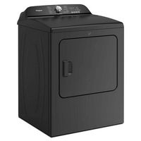 Whirlpool - 7.0 Cu. Ft. Electric Dryer with Moisture Sensor - Volcano Black - Angle