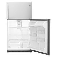 Whirlpool - 20.5 Cu. Ft. Top-Freezer Refrigerator - Monochromatic Stainless Steel - Angle