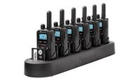 Midland - BIZTALK BR180X6BGC 4-Channel Two Way Radio Bundle Pack - Black - Angle