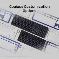 HyperX - Alloy Rise 75 75% Wired Mechanical Linear Switch Gaming Keyboard with RGB Lighting - Black - Angle