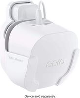 Made for Amazon Outlet and Wall Mount for eero 6 and eero 6+ - White - Angle