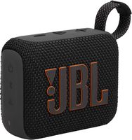 JBL - Go 4 Portable Bluetooth Speaker - Black - Angle