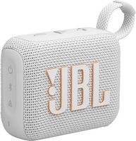 JBL - Go 4 Portable Bluetooth Speaker - White - Angle