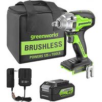 Greenworks - 24V Cordless Premium Car 5 Piece Combo Kit with 2.0Ah and 4.0Ah Batteries & (2) Char... - Angle