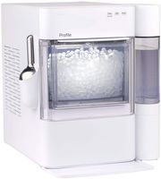 GE Profile - Opal 2.0 Ultra Nugget Ice Maker with Side Tank and Scale Inhibiting Filter - Stone W... - Angle