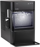 GE Profile - Opal 2.0 Ultra Nugget Ice Maker with Scale Inhibiting Filter - Carbon Black - Angle