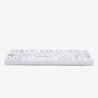 Higround - Basecamp 65 Snow Stone 65% Wired Mechanical Lubed Flame Linear Switch Gaming Keyboard ... - Angle