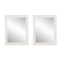 TRINITY - DRAKESTONE | 24x31 Farmhouse Vanity Mirror | 2-Pack | White Wash - White Wash - Angle