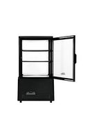 Premium Levella - 2.1 Cu. Ft. 4-Sided Glass Commercial Merchandiser Refrigerated Display Case - B... - Angle