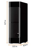 WD - easystore 24TB External USB 3.0 Hard Drive - Black - Angle