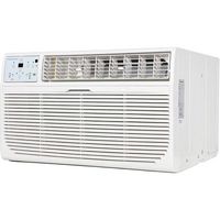 Keystone - 8,000 BTU 115V Through-the-Wall Air Conditioner with Follow Me LCD Remote Control - White - Angle
