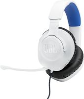 JBL - Quantum 100P Wired Gaming Headset for PS5, PS4, PC, and Switch - White - Angle