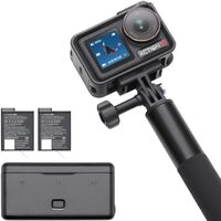 DJI - Osmo Action 5 Pro 4K Action Camera Adventure Bundle - Black - Angle