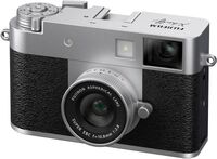 Fujifilm - X half Premium Compact Camera - Silver - Angle