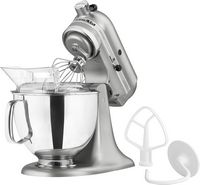 KitchenAid - Artisan Series 5 Quart Tilt-Head Stand Mixer - KSM150PSCU - Contour Silver - Angle